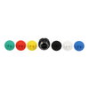 Flush pushbutton head Ø22 spring return with 6 coloured caps unmarked