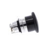 Pilzdrucktaster, Frontelement, Harmony XB4, Metall, 22mm, schwarz, Pilz 40mm, unbeschriftet, tastend