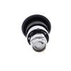 Pilzdrucktaster, Frontelement, Harmony XB4, Metall, 22mm, schwarz, Pilz 40mm, unbeschriftet, tastend