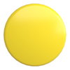 Mushroom push button head Ø40, metal, yellow, Ø22, spring return