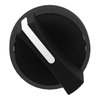 Harmony XB4, Selector switch head, black metal, black, Ø22, 2 positions, stay put