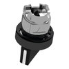 Harmony XB4, Selector switch head, black metal, black, Ø22, 2 positions, stay put
