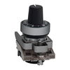 Potentiometer, Frontelement, Harmony XB4, Metall, 22mm, schwarz, für Potentiometer mit Achslänge 45-50mm, Achse 6mm