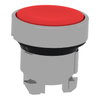 Red flush pushbutton head Ø22 push-push unmarked