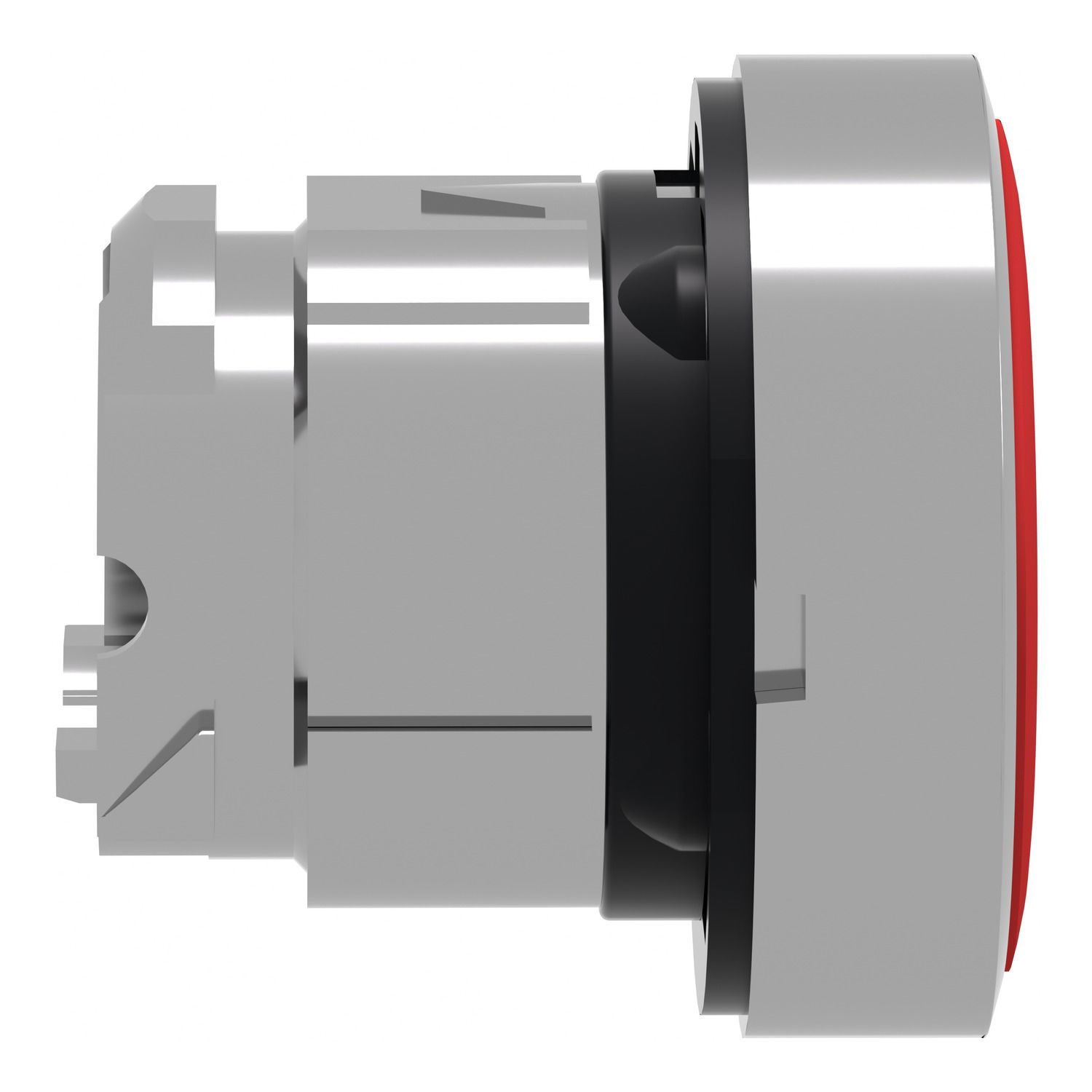 Red flush pushbutton head Ø22 push-push unmarked – Image 6 of 9