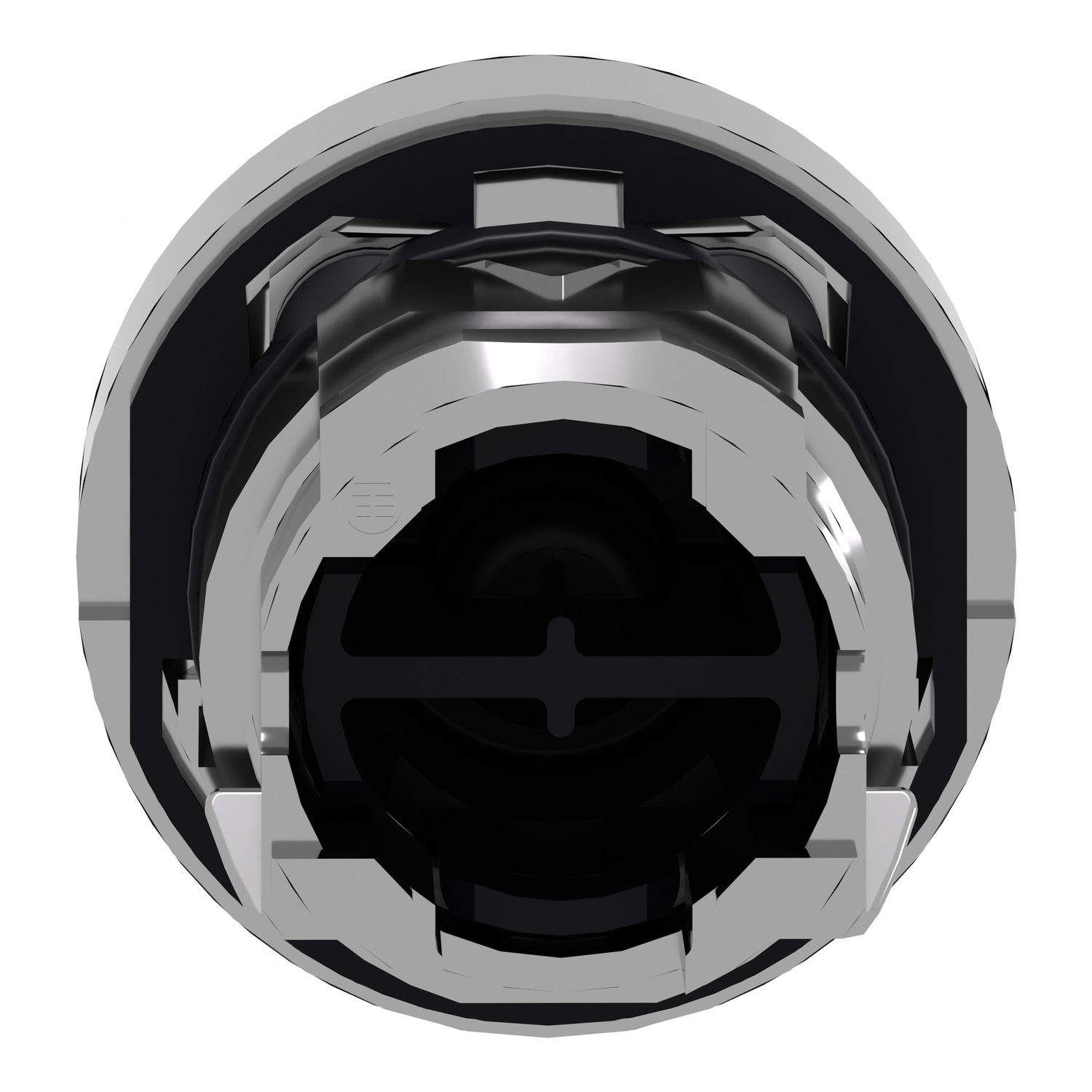 Red flush pushbutton head Ø22 push-push unmarked – Image 2 of 9