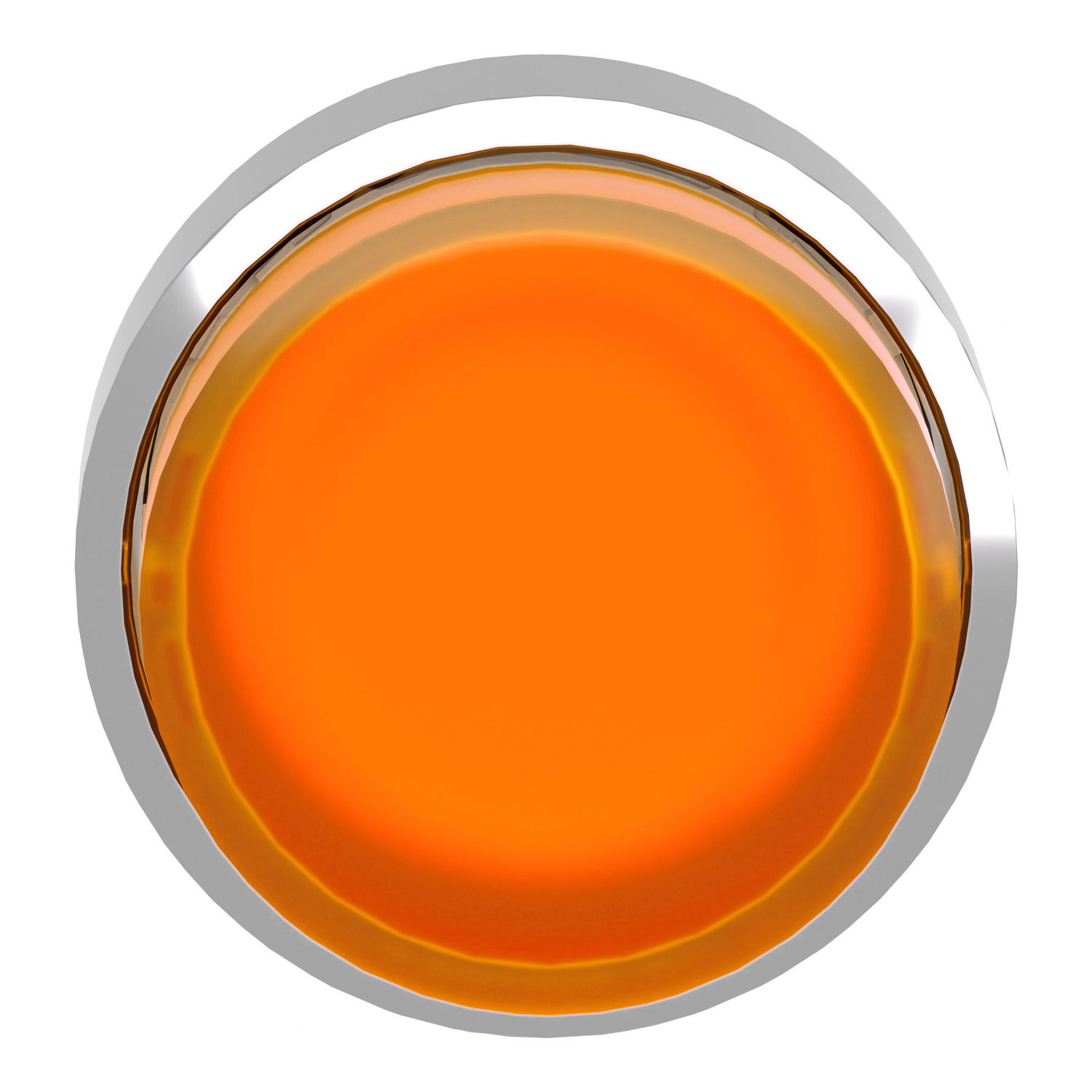 Head for illuminated push button, Harmony XB4, metal, orange projecting, 22mm, push-push, universal LED, unmarked – Image 4 of 9