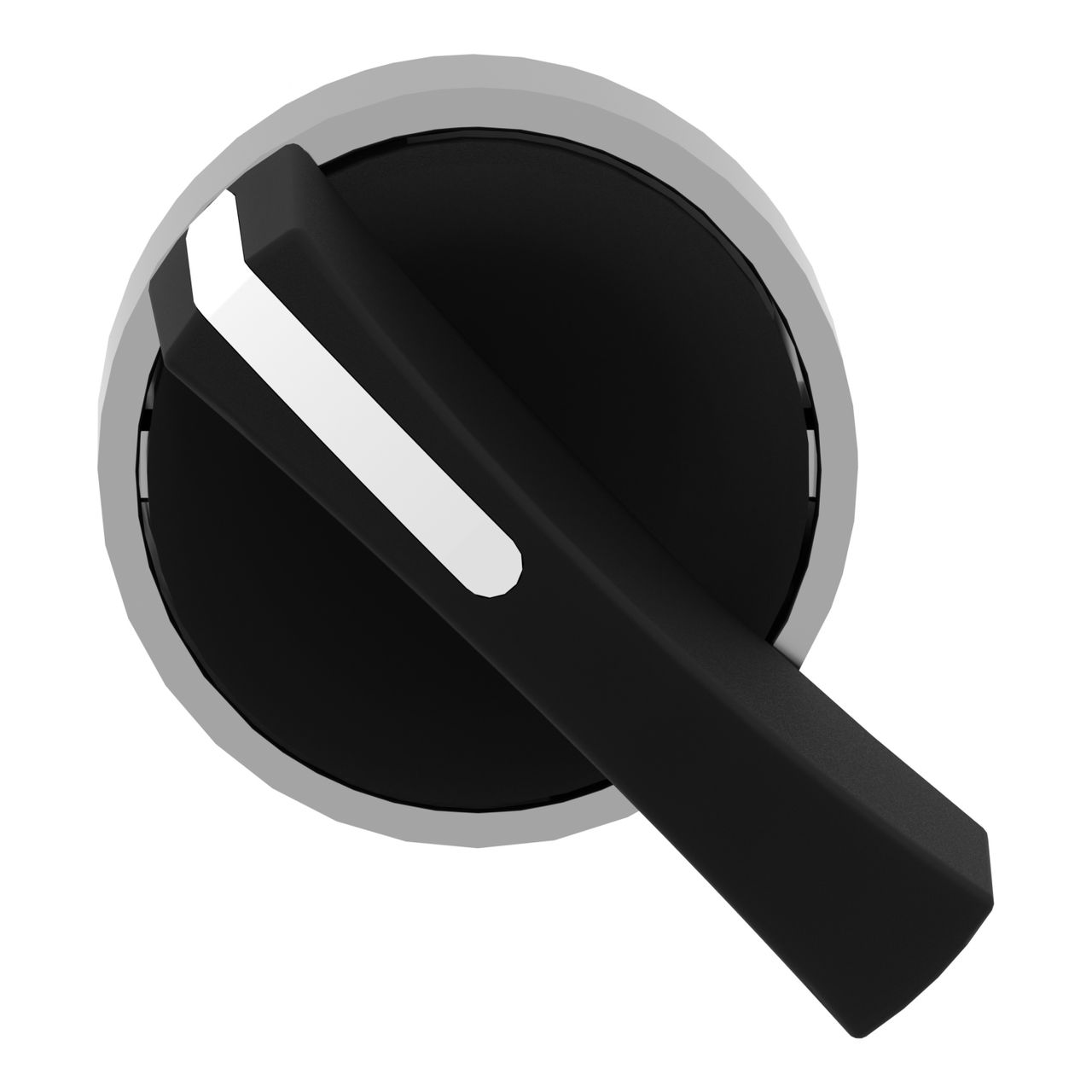 Black selector switch head Ø22 2-position stay put – Image 4 of 9