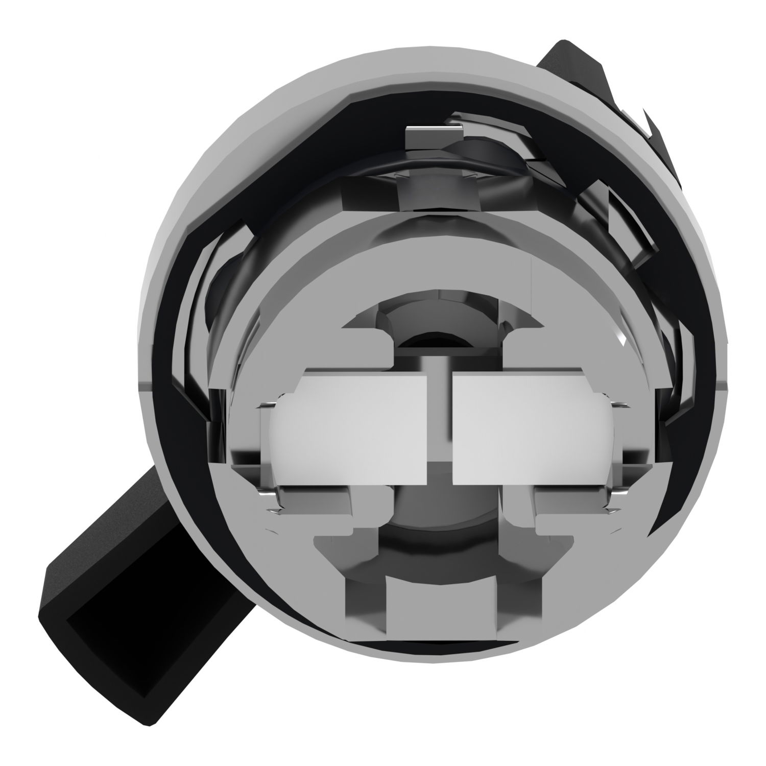 Black selector switch head Ø22 2-position stay put – Image 2 of 9