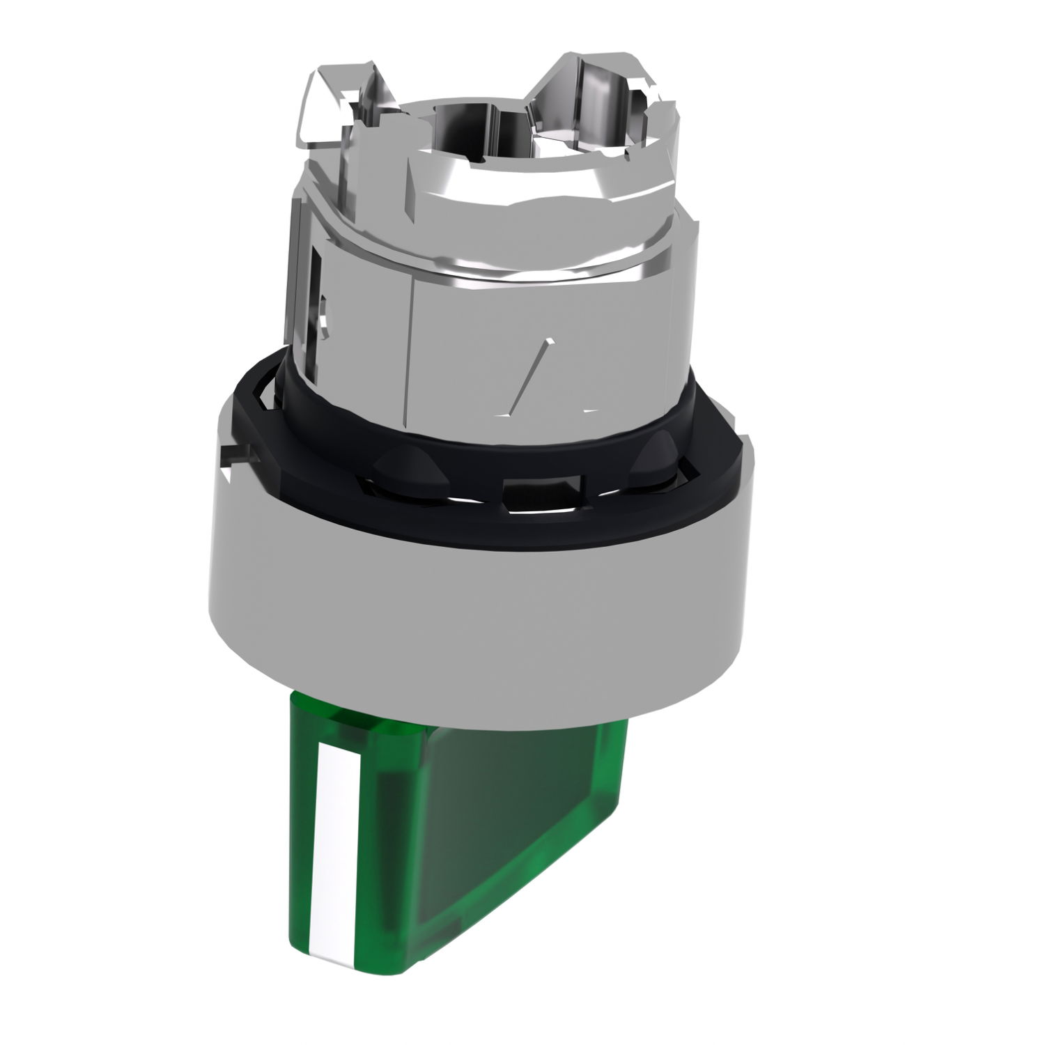 Head for illuminated selector switch, Harmony XB4, metal, green handle, 22mm, universal LED, 2 positions, stay put – Image 5 of 9