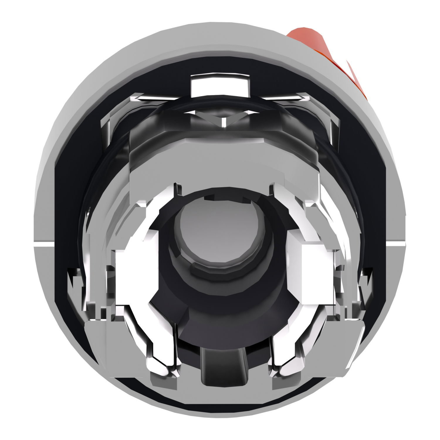 Head for illuminated selector switch, Harmony XB4, metal, orange handle, 22mm, universal LED, 2 positions, stay put – Image 2 of 9