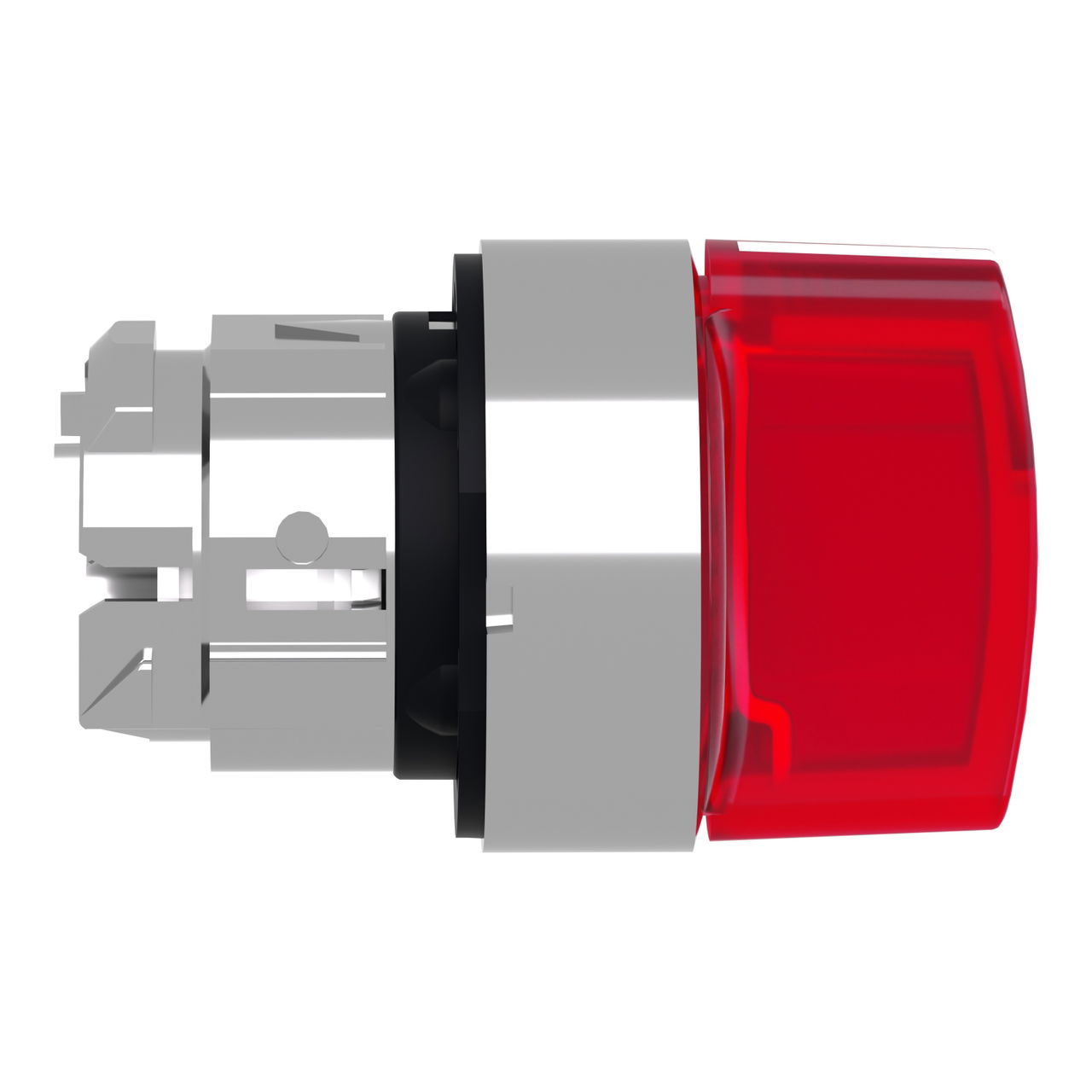 Head for illuminated selector switch, Harmony XB4, chromium metal, red handle, 22mm, universal LED, 3 positions, – Image 6 of 9