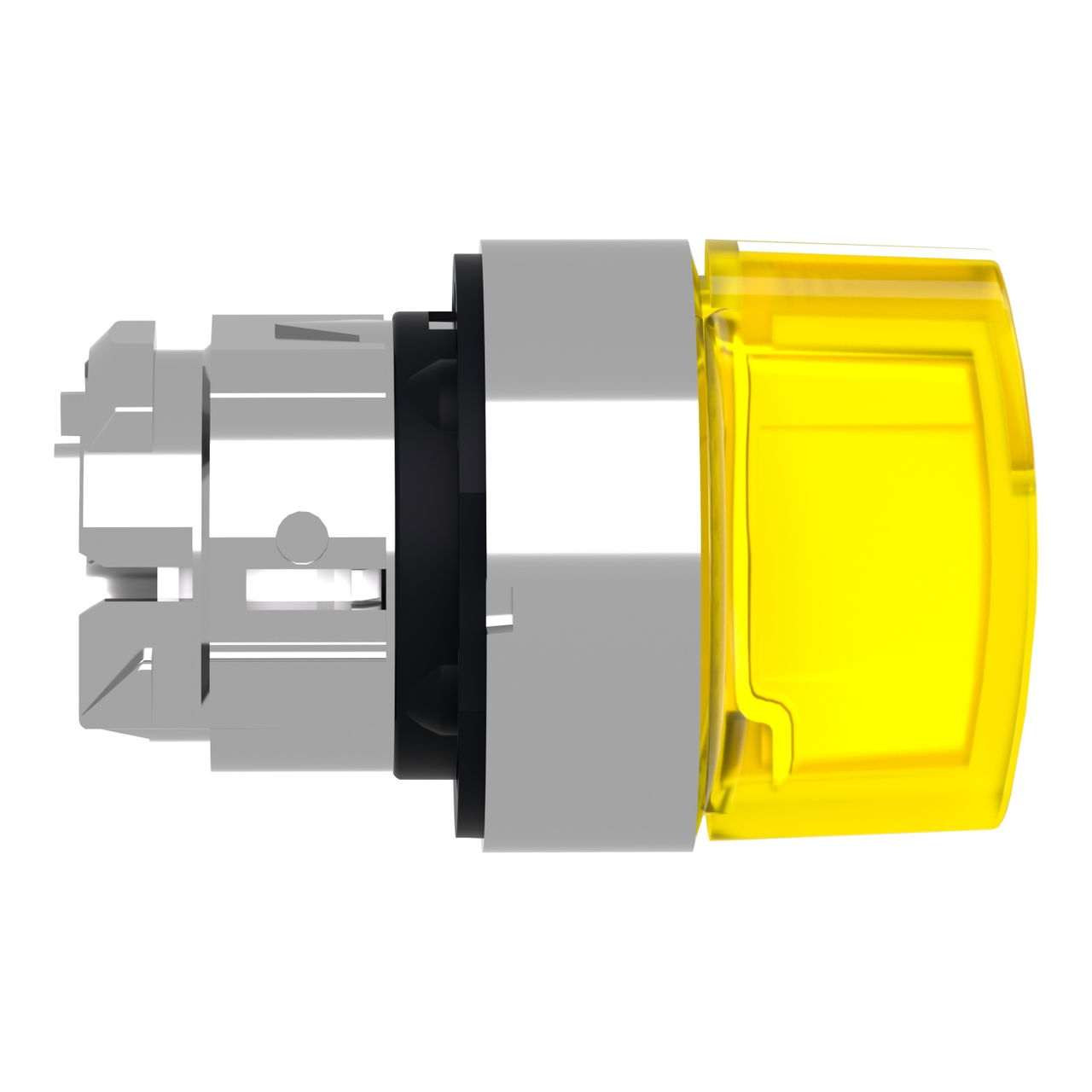 Head for illuminated selector switch, Harmony XB4, metal, yellow handle, 22mm, universal LED, 3 positions, stay put – Image 6 of 7