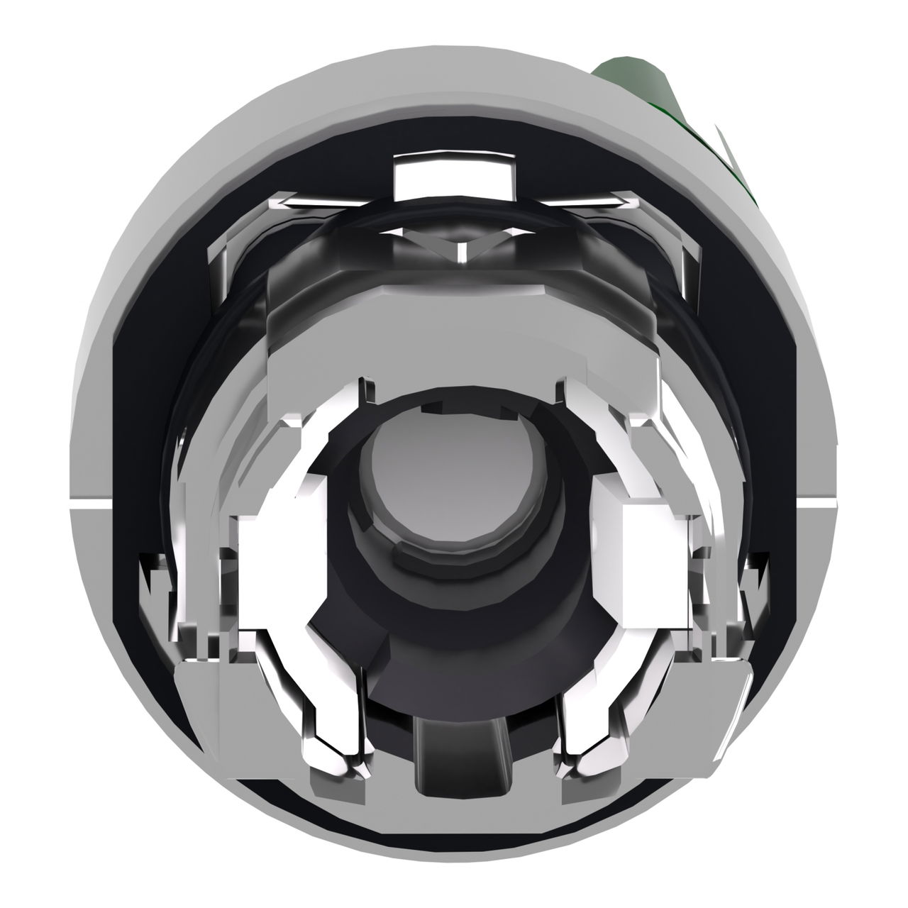 Head for illuminated selector switch, Harmony XB4, metal, green handle, 22mm, universal LED, 2 positions, stay put – Image 2 of 9