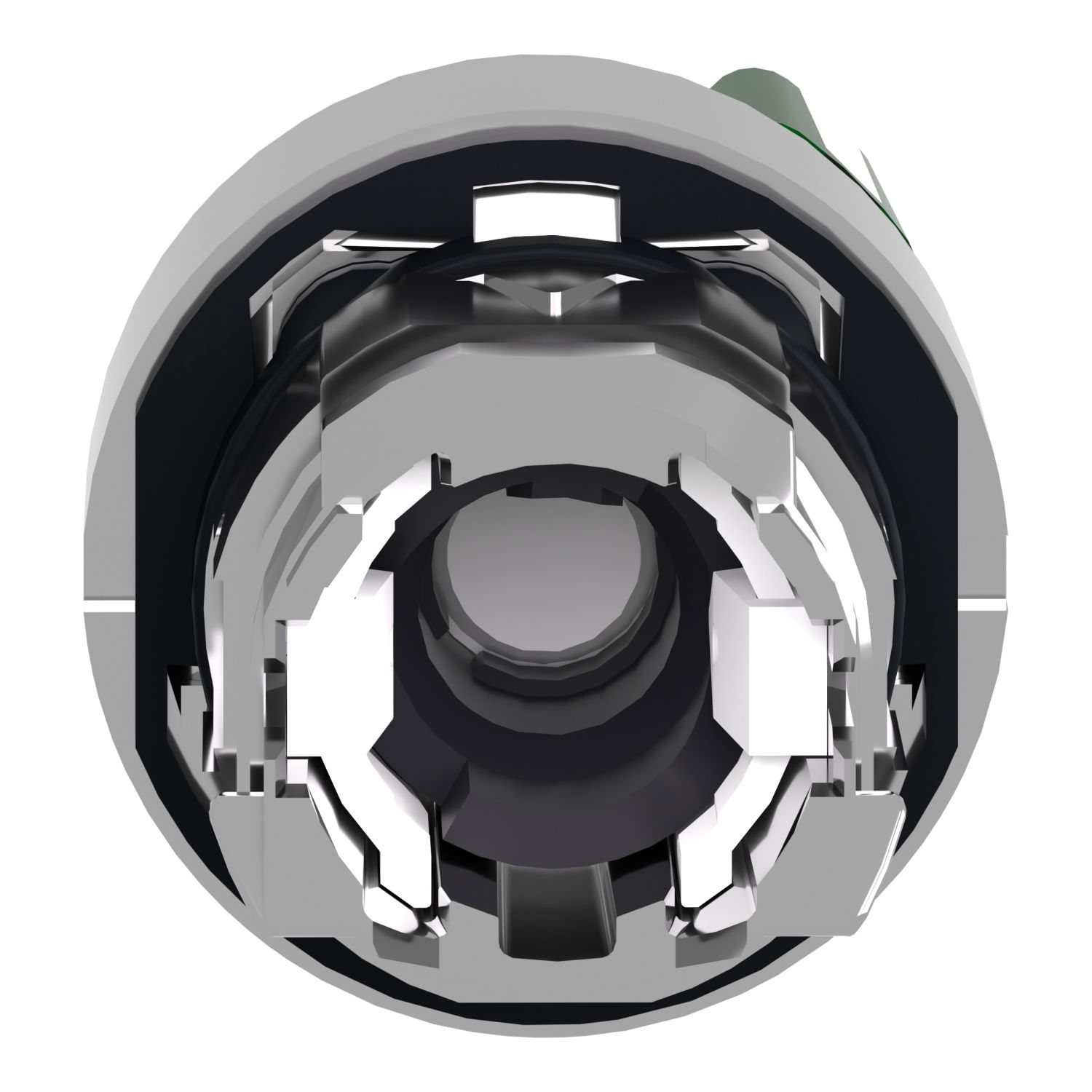 Head for illuminated selector switch, Harmony XB4, metal, green handle, 22mm, universal LED, 2 positions, stay put – Image 2 of 9