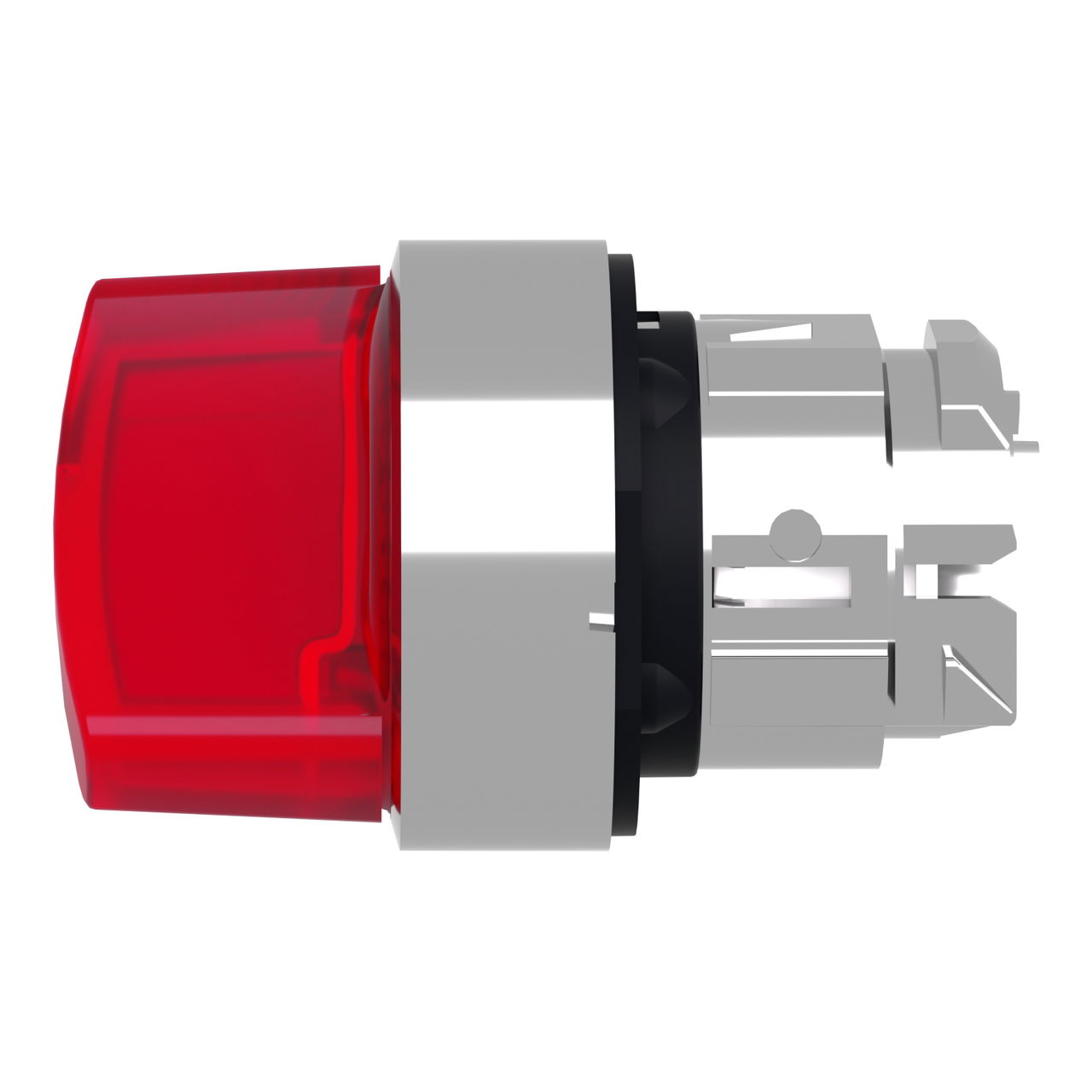 Head for illuminated selector switch, Harmony XB4, metal, red handle, 22mm, universal LED, 2 positions, stay put – Image 7 of 9