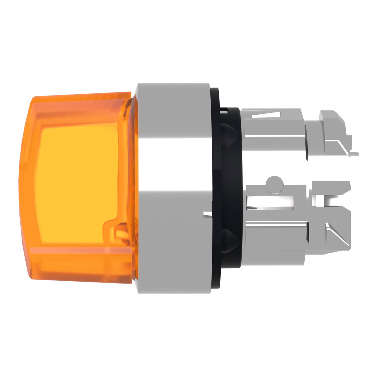 Head for illuminated selector switch, Harmony XB4, metal, orange handle, 22mm, universal LED, 2 positions, stay put – Image 7 of 9