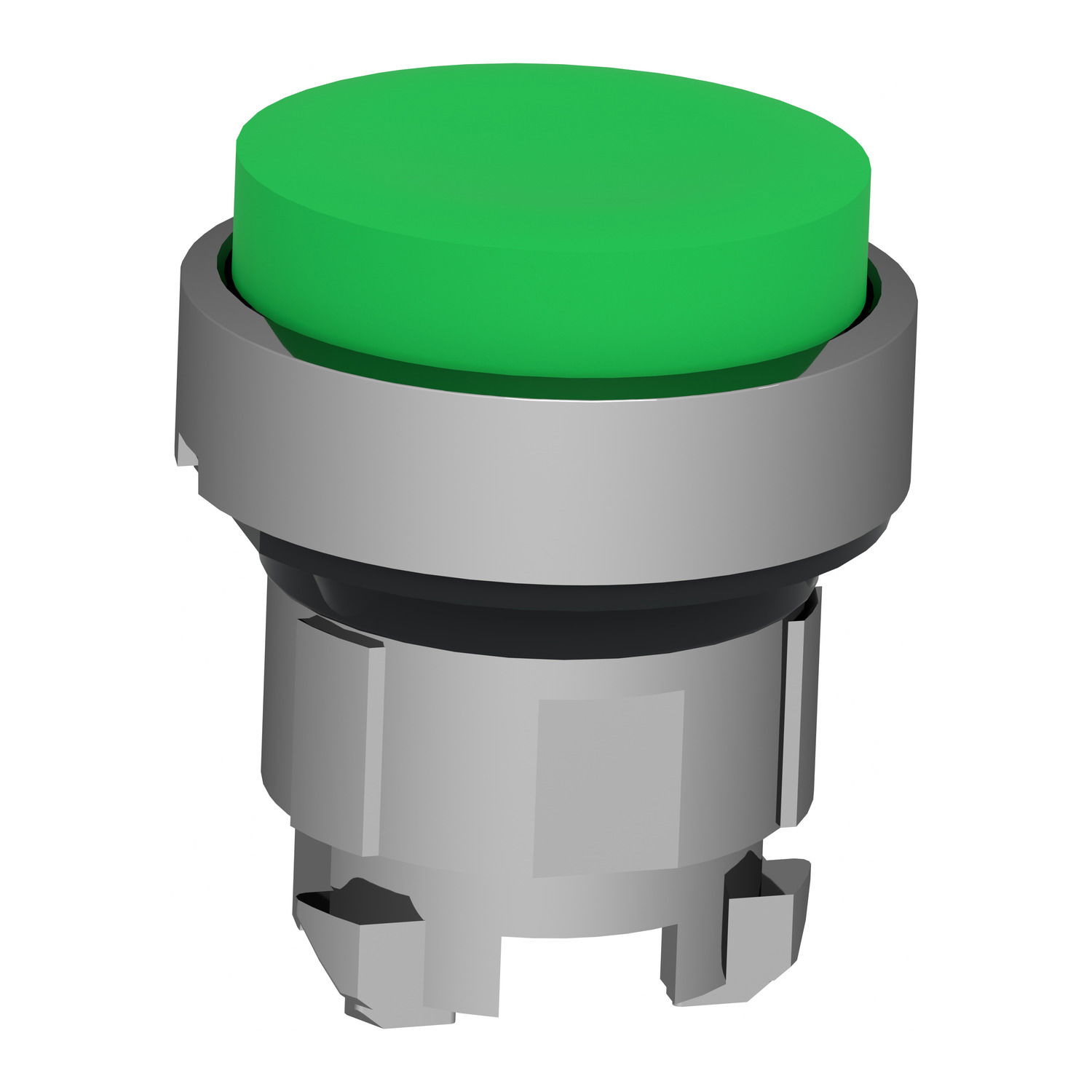 Green projecting pushbutton head Ø22 spring return unmarked – Image 3 of 9