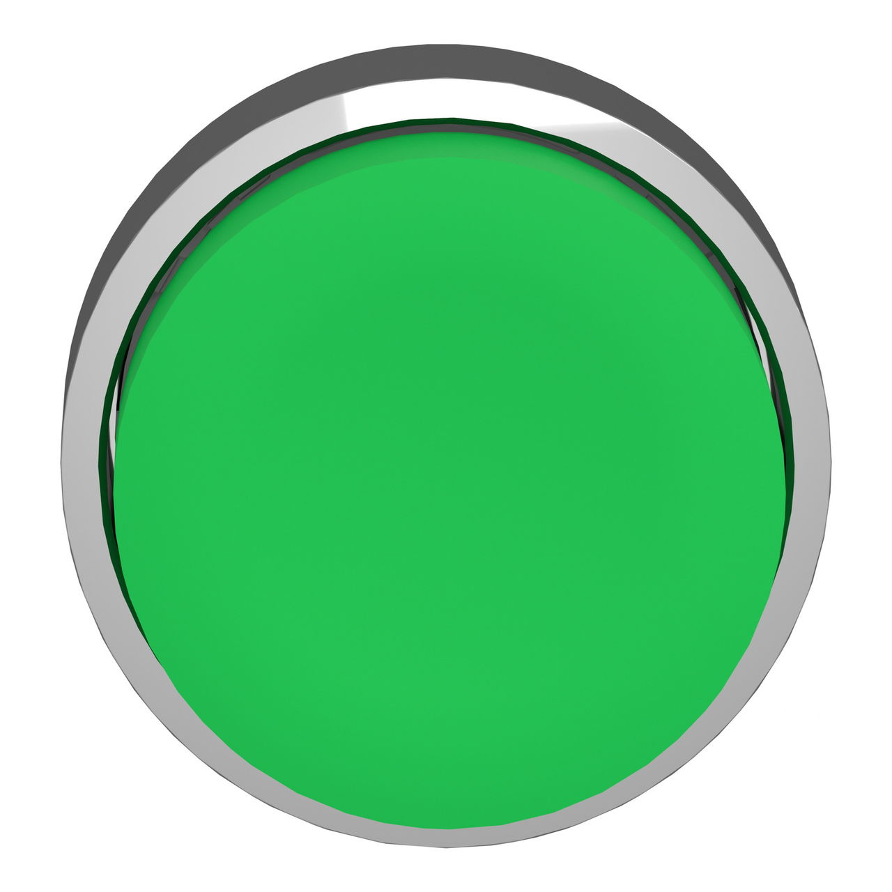 Green projecting pushbutton head Ø22 spring return unmarked – Image 4 of 9