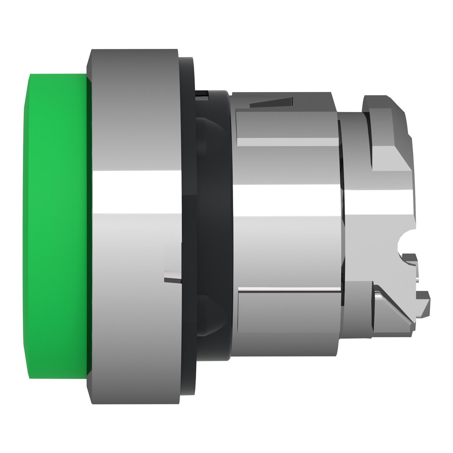 Green projecting pushbutton head Ø22 spring return unmarked – Image 7 of 9