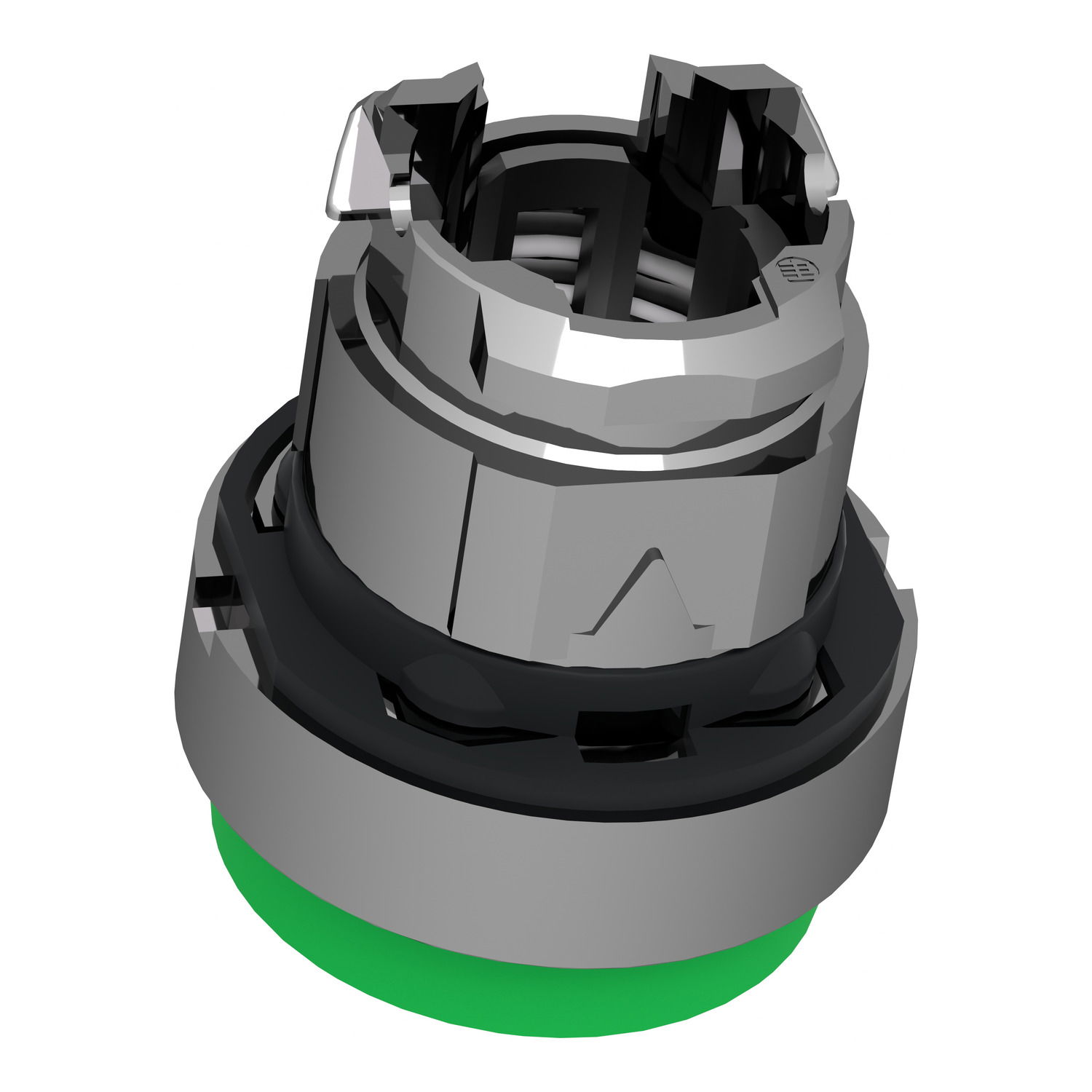 Green projecting pushbutton head Ø22 spring return unmarked – Image 5 of 9