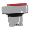 Double-headed push button head, metal, Ø22, 1 green flush marked I + 1 red projecting marked O