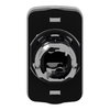 Double-headed push button head, metal, Ø22, 1 green flush marked I + 1 red projecting marked O