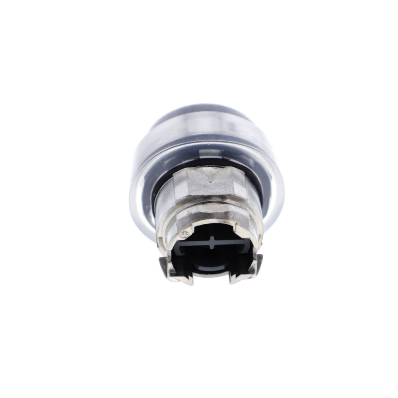 Push button head, metal, projecting, black, Ø22, spring return, booted, unmarked – Image 2 of 7