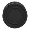 Black flush pushbutton head Ø22 spring return unmarked