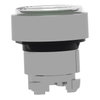 Head for non illuminated push button, Harmony XB4, green flush, 22mm, spring return, clear boot, unmarked