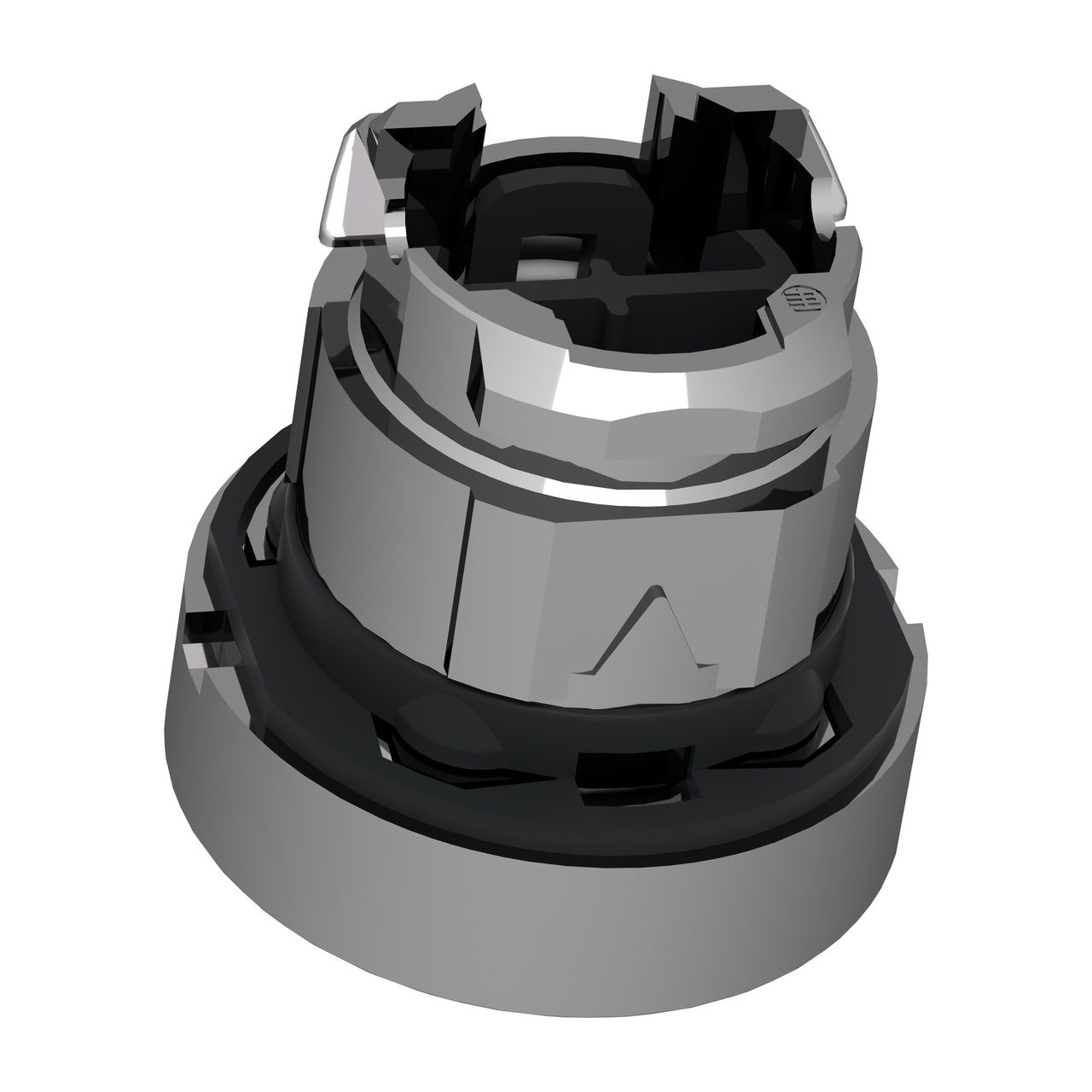 Head for non illuminated push button, Harmony XB4, metal, green flush, 22mm, spring return, clear boot, unmarked – Image 3 of 7