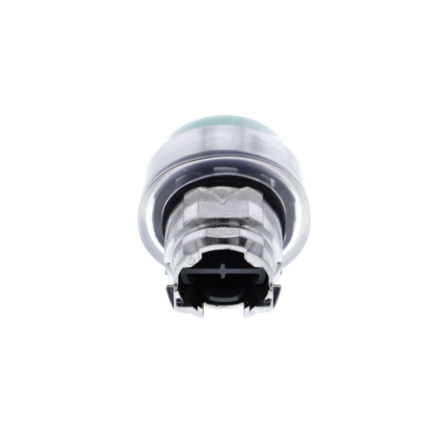 Push button head, metal, projecting, green, Ø22, spring return, booted, unmarked – Image 2 of 7
