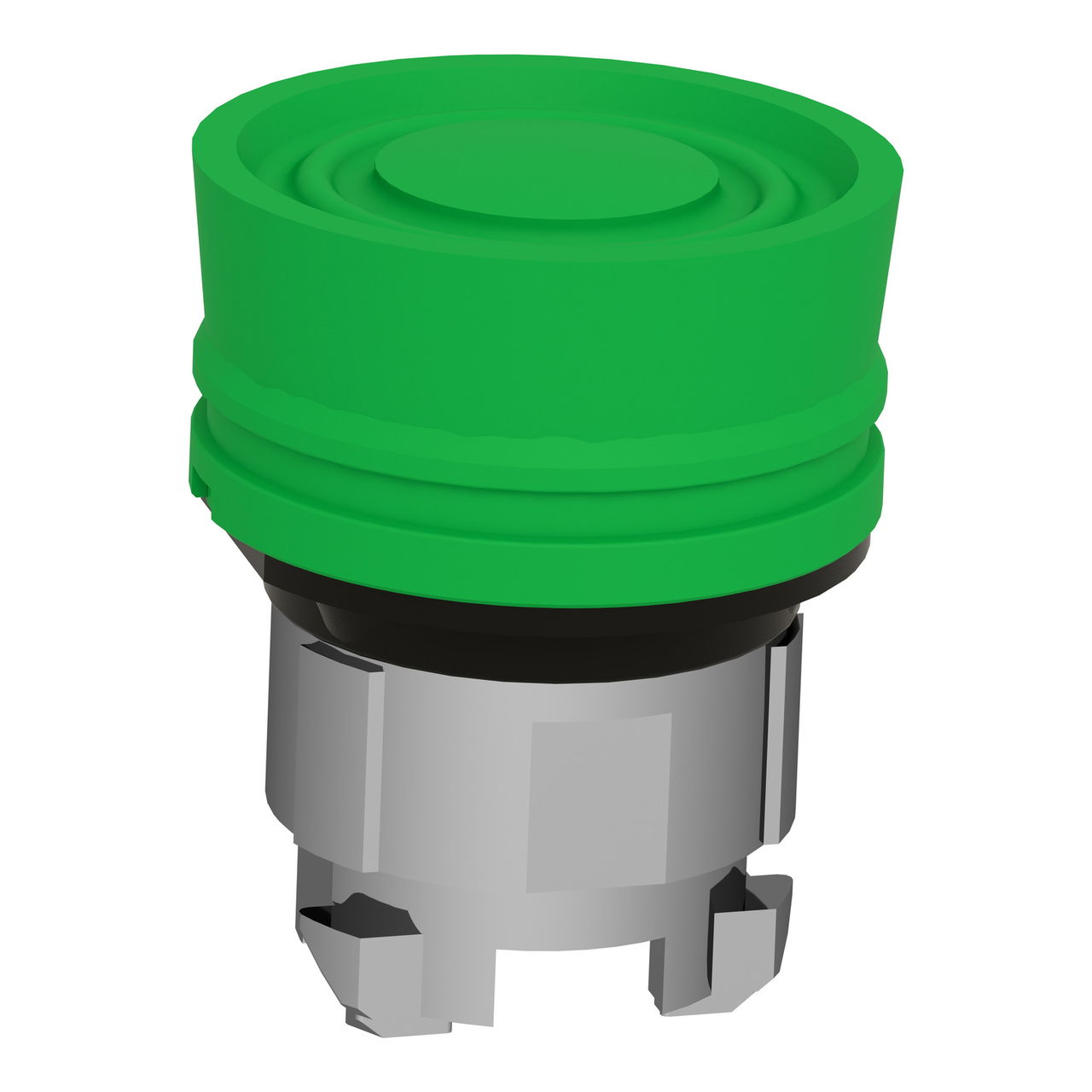 Green flush pushbutton head Ø22 spring return unmarked – Image 3 of 9