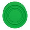 Green flush pushbutton head Ø22 spring return unmarked