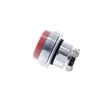 Push button head, metal, projecting, red, Ø22, spring return, booted, unmarked