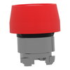 Red flush pushbutton head Ø22 spring return unmarked