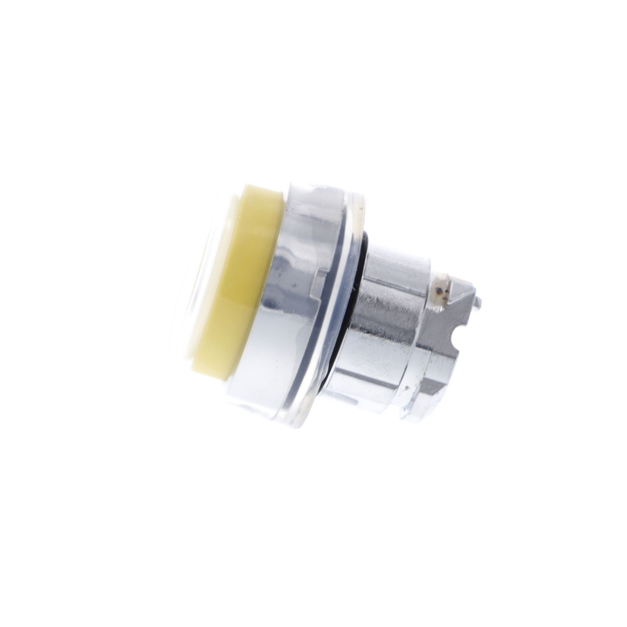 Push button head, metal, projecting, yellow, Ø22, spring return, booted, unmarked – Image 5 of 7