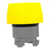 Yellow flush pushbutton head Ø22 spring return unmarked