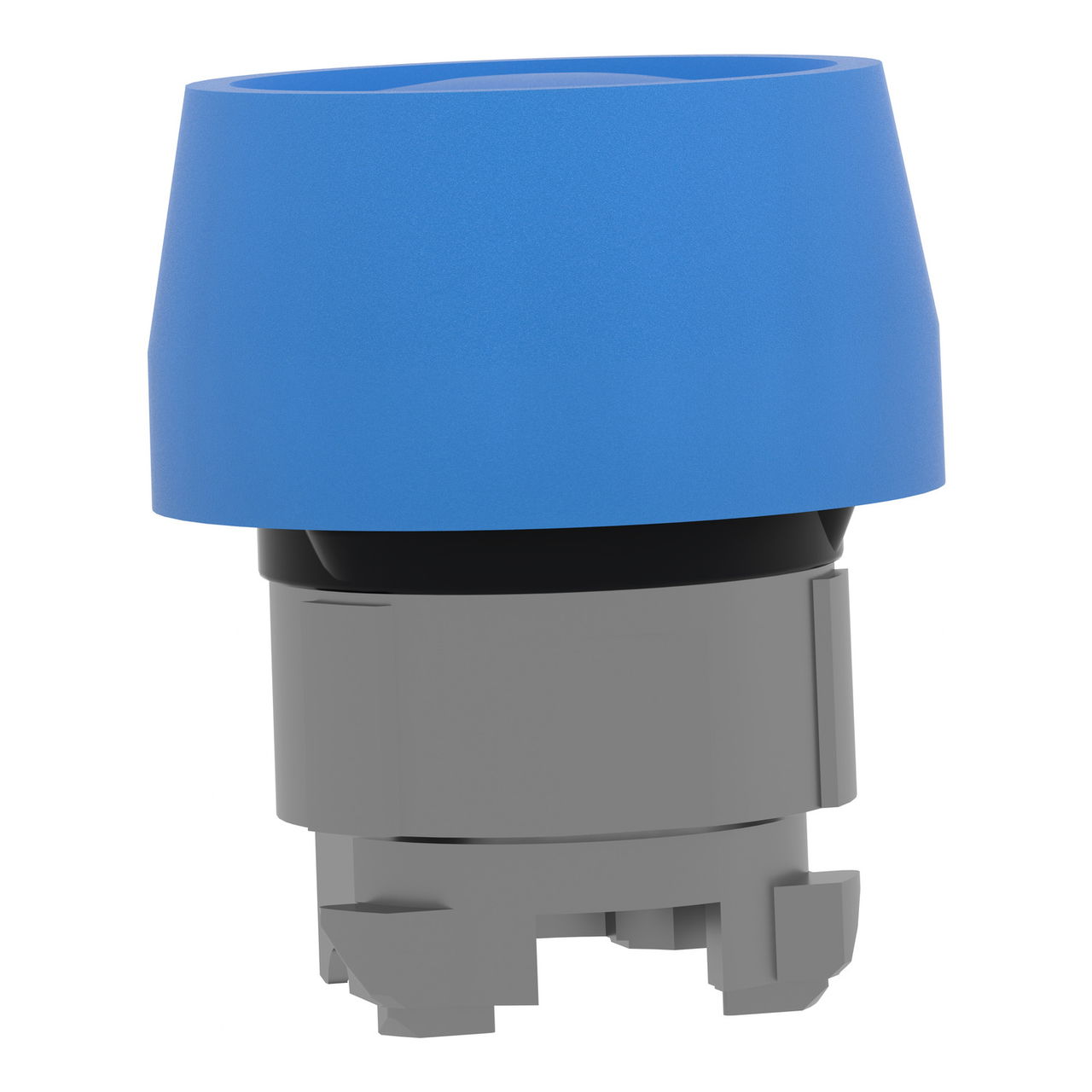 Blue flush pushbutton head Ø22 spring return unmarked – Image 3 of 7