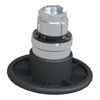 Black Ø60 mushroom pushbutton head Ø22 spring return