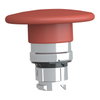Red Ø60 mushroom pushbutton head Ø22 spring return