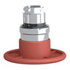 Red Ø60 mushroom pushbutton head Ø22 spring return