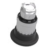 Black Ø40 mushroom pushbutton head Ø22 latching turn release