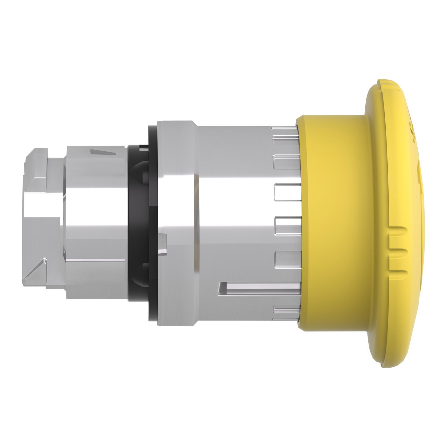 Yellow Ø40 mushroom pushbutton head Ø22 latching turn release – Image 6 of 9