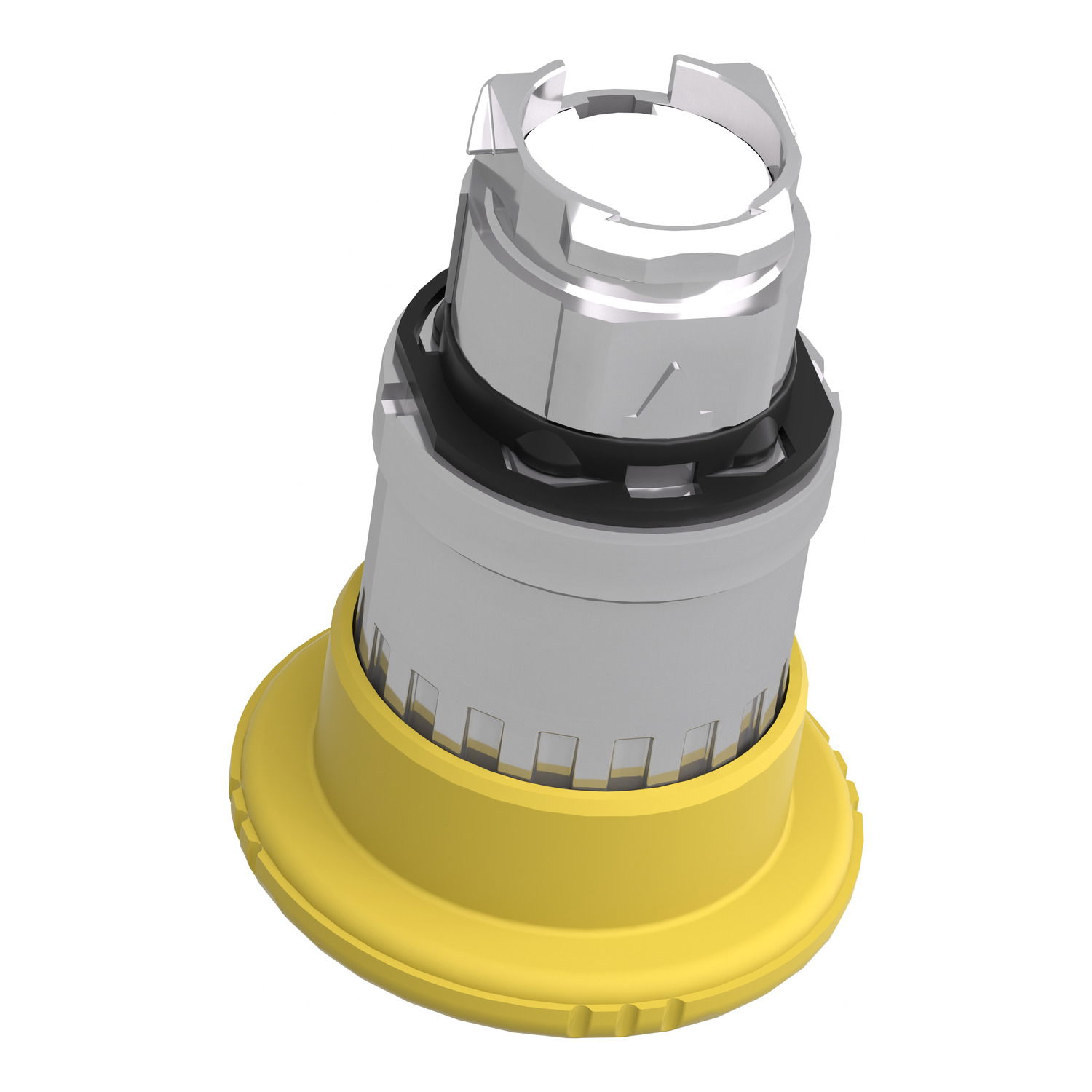 Yellow Ø40 mushroom pushbutton head Ø22 latching turn release – Image 5 of 9