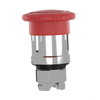 Head for emergency switching off push button, Harmony XB4, red Ø 40 stop,switching Ø22 mm trigger and latching turn release