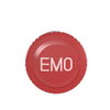 Head for emergency switching off push button, Harmony XB4, red Ø 40 stop,switching Ø22 mm trigger and latching turn release