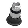 Black Ø40 mushroom pushbutton head Ø22 latching push-pull