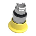 Pilzdrucktaster, Frontelement, Harmony XB4, Metall, 22mm, gelb, Pilz 40mm, Zugentriegelung