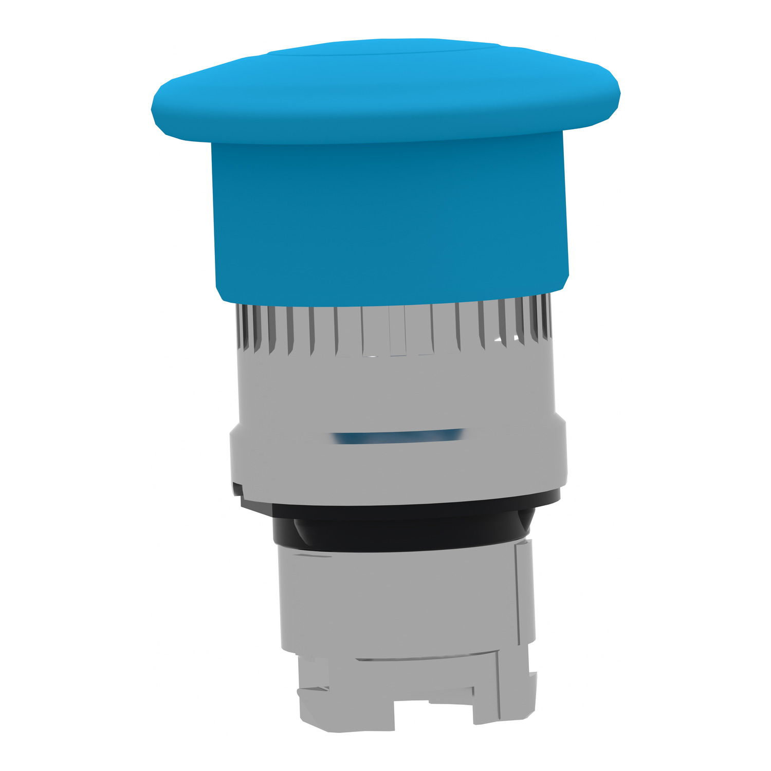 Blue Ø40 mushroom pushbutton head Ø22 latching push-pull – Image 3 of 9